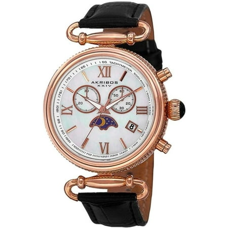 - AK754BKR Chronograph Tachymeter Date Swiss Quartz Womens Watch