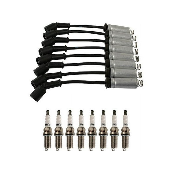 Spark Plug Wire Set with Spark Plugs - Compatible with 2001 - 2006 GMC Sierra 3500 6.0L V8 2002 2003 2004 2005