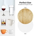 thumbnail image 6 of Vsdgher Bamboo Wall Leather Coasters for Drinks, Durable Drink Coasters 4 Set for Tabletop Protection, Luxurious Home Décor and Housewarming Gift-Round Shape, 6 of 6