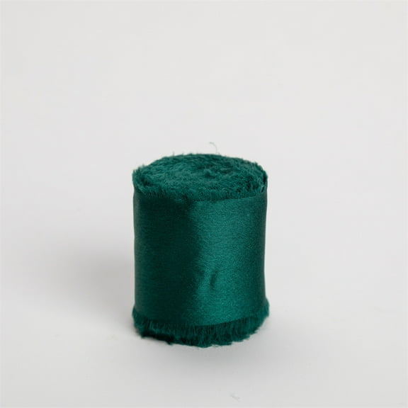 Namzi Premium Wide Satin Ribbon for Flower Bouquet, 4cm*5yd dark green Ribbon, 1 Roll Polyester Ribbon with , Perfect for & Gift Wrapping, Durable Satin Decor Ribbon.