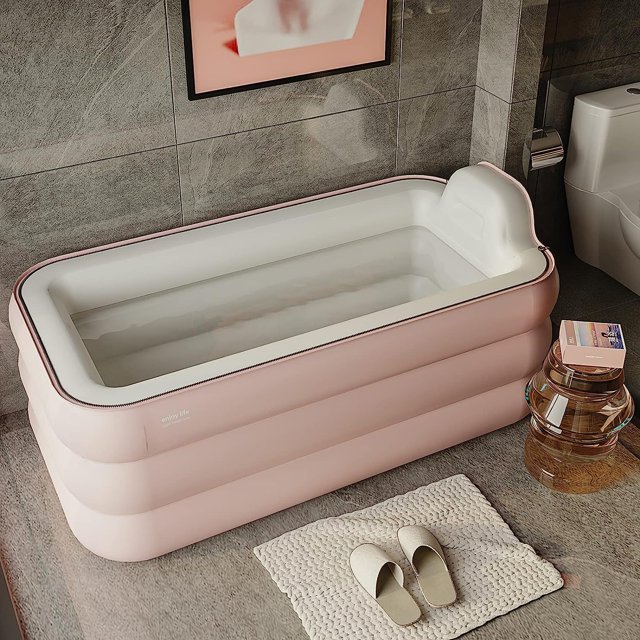 Inflatable Bathtub for Adults, Plastic Portable Foldable Bathtub Luxury