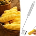 thumbnail image 1 of Corn Peeler Cob Remover Stainless Steel | Fast Safe Efficient Cutting Kitchen Tool | Durable Easy Clean Storage | For Home, Restaurant, Chef, Outdoor Use | 1 Piece, 1 of 9