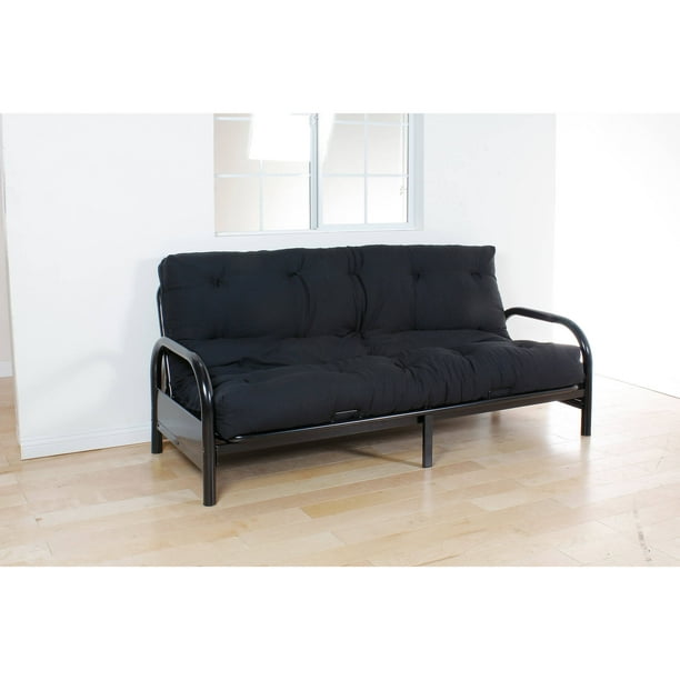 Nabila 8 Queen Futon Mattress Black Walmart Com Walmart Com