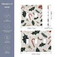thumbnail image 2 of Yayeee Toggle Light Switch Wall Plate 2-Gang 4.56"x4.48" Decorative Outlet Cover, White Christmas Holly, 2 of 7