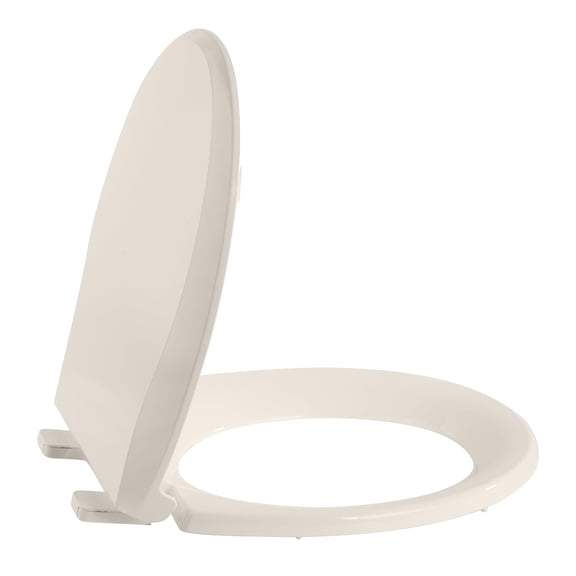 Toilet Seats Round with Slow Close Hinges, Easy to Install and Clean and Easily Remove, with Sets of Parts, Plastic, 17"