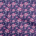 thumbnail image 1 of oneOone Georgette Viscose Dark Purple Fabric Asian Suzani Craft Projects Decor Fabric Printed By The Yard 42 Inch Wide, 1 of 5