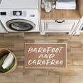 thumbnail image 5 of Stupell Industries Barfoot & Carefree Summer Printed Plush Bath Mat and Bath Rug, design by Lettered and Lined, 18"x30", 5 of 9