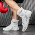 thumbnail image 3 of SKIUHS Men's High-Top Boxing Shoes - Adjustable Strap, Non-Slip Sole & Ankle Support for Boxing Training & Matches, 3 of 8