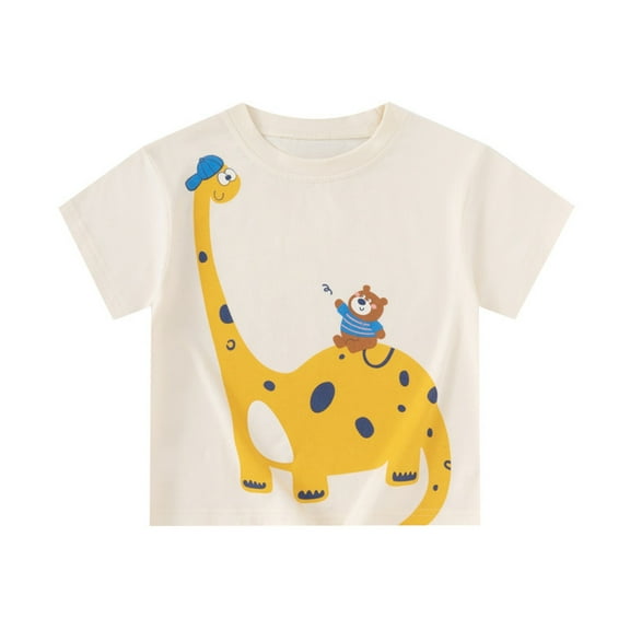 Kids Shirts for Boys Girls Cartoon Graphic T Shirt Casual Boys Short Sleeve Shirt Toddler Baseball Shirt Boys 4T Shirts