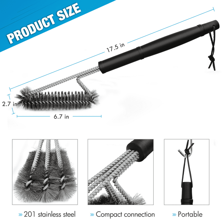 Wire Grill Cleaner, Portable Grill Brush Outdoor Wire Grill