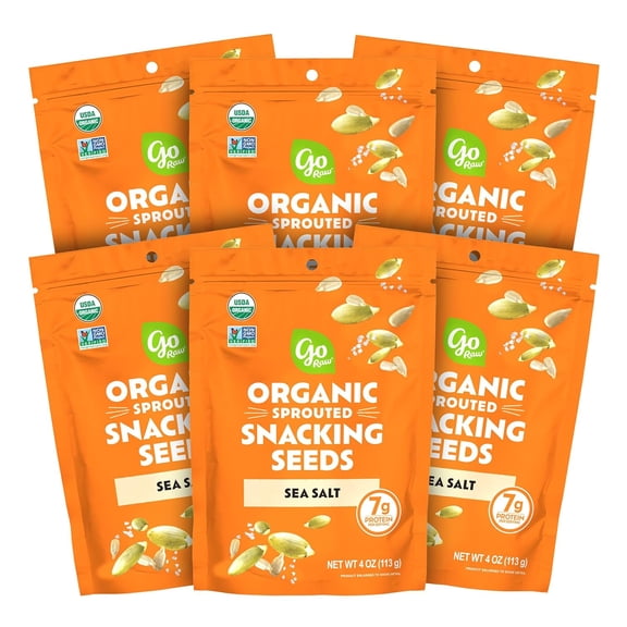 Go Raw Organic Sprouted Sea Salt Snacking Seeds 4 oz