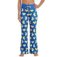 thumbnail image 2 of HDE Womens Pajama Pants Wide Leg Sleepwear Casual Loose Lounge Pant PJ Bottoms Ducks M, 2 of 6