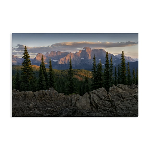 Stupell Industries Diurnal Mountain Scenery Landscape Photography Gallery Wrapped Canvas Art Print Wall Art, 24 x 16