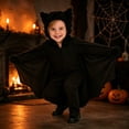 thumbnail image 5 of Ruyang Kids Boys Girls Hooded Jumpsuit Bat Wing Zip Up Halloween Outfit Fall Holiday Party Dress Up Clothing 3-14 Years, 5 of 9