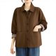 thumbnail image 2 of Ailaofu Womens Button Down Shirts Long Sleeve Collared Button Up Tops Casual Work Business Blouses, 2 of 7