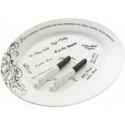 Oval Ceramic Sign Plate with Pens