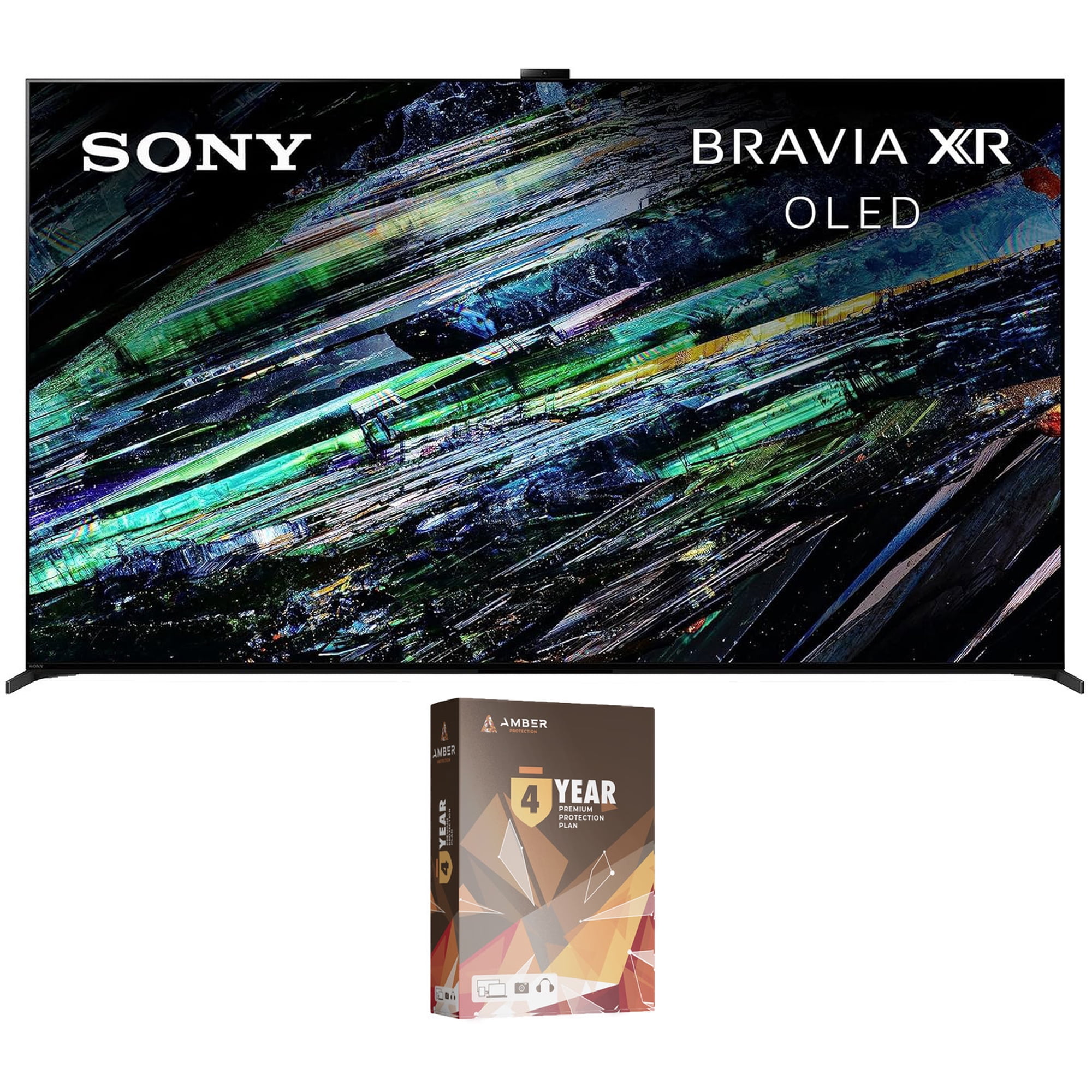 Sony XR77A95L 77 Inch QD-OLED 4K UHD Smart Google TV with AI Upscaling and 4 Year Amber Protection Plan (2023)