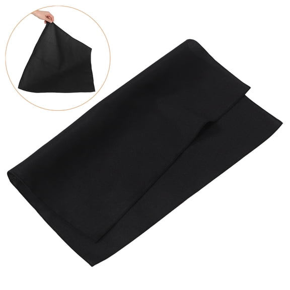 FENGGUIQU Set of 4 Black Cloth Napkins Reusable and Washable for Wedding Banquet and Party Table Decorations