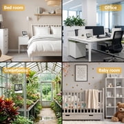 DAYBETTER Indoor Digital Thermohygrometer, High Precision Monitor with Large Screen, Clock & Date, Max Min Record for Home Bedroom Office