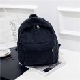 thumbnail image 4 of Sonducket de pana contenedor multiusos Universal mujeres hombres Color sólido estudiante mochilas accesorios de ropa bolsas de almacenamiento Mochilas Negro, 4 of 6