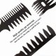 thumbnail image 3 of Professional styling comb, 5 pcs retro wide teeth texture comb barber comb -tz for hair styling and grooming., 3 of 5
