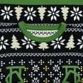 thumbnail image 6 of T-Rex DJ Holiday Dinosaur Festive Tunes Ugly Christmas Sweater Multicolor, 6 of 7