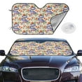 thumbnail image 3 of Lsque Snake Car Windshield Sun Shade | Accordion Folding Style Auto Shade for Car Truck SUV Van | Blocks UV Rays Sun Visor Protector | Medium, 3 of 7