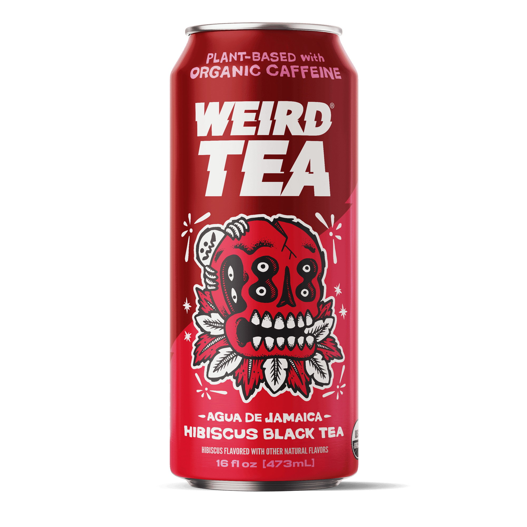 (Pack Of 12) Drink Weird Tea Hibiscus Black Agua De Jamaica 16 Fo