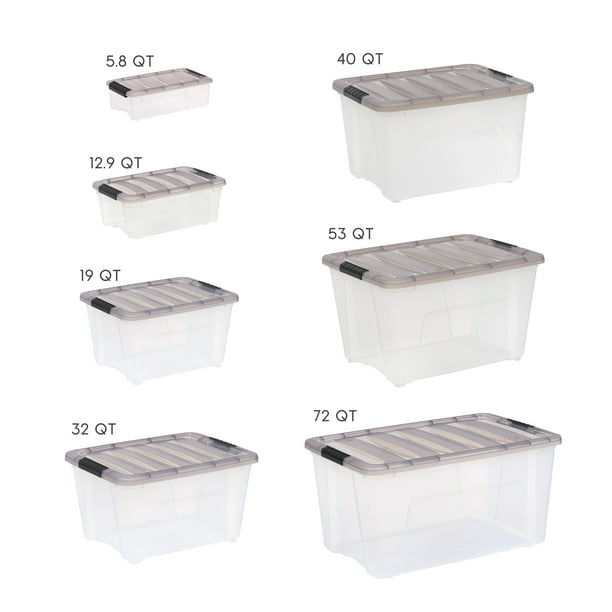 IRIS 12.95 Qt Bin - Lockable storage chests - Walmart Business
