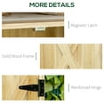 thumbnail image 5 of Outsunny Wooden 3Garden Storage Tool Shed with Galvanized Top, Natural, 5 of 9
