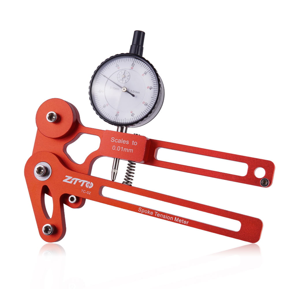 Bike Spoke Tension Meter Wrench Tool Kits Wire Tension Adjustment Indicator Calibration Wheel Correction Gauge Tool 