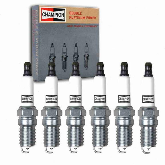 6 pc Champion 7963 Double Platinum Spark Plugs for 41-810 41-919 41-963 41-987 AGSF22FM AGSF22YPC AGSF32FM AGSF32PM AGSF32PMF4 AGSF32YPC RS12PYPB5 Ignition Wire Secondary