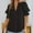 Black, variant on Njoeus Women's Casual V-Neck T-Shirts Summer Puff Short Sleeve Tunic Tops Work Loose Dressy Blouses S-XXL