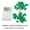 D, variant on St. Patrick’s Day Four-Leaf Clover String Lights, 6.5/9.8 Ft Green LED Fairy Lights – Epoxy Resin Shamrock Decor, Battery-Operated for Indoor/Outdoor Party, Home, Wedding