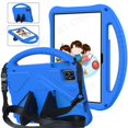 thumbnail image 1 of For Teclast M50HD M50 Pro HD 2023 10.1" Tablet PC Case Kids Safety Shockproof EVA Foam Portable Cover with Rear Kickstand Case with Strap-BL Teclast M50 Pro, 1 of 6