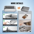 thumbnail image 4 of VEVOR 4 Pack Hotel Pans, Full Size Anti-Jam Steam Pan with Lid, 0.8mm Thick Stainless Steel Steam Table Pan, 4-Inch Deep Commercial Table Pan, Catering Storage Food Pan, for Industrial & Scientific, 4 of 9