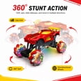 thumbnail image 5 of Remote Control Stunt Car for Kids, 1:16 4WD RC Monster Truck with 360° Spin, Sideways Drift, Omnidirectional Wheels, 5 of 8