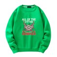 thumbnail image 1 of Suéter de otoño e invierno con estampado de gato de Navidad para hombres y mujeres Suéter suelto Top Pompotops  oipoqjl18252, 1 of 4