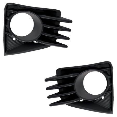New Front Left and Front Right Fog Light Trim Compatible With Mitsubishi Mirage Carbon Edition 3 Cyl 1.2L Mirage BE 3 Cyl 1.2L 2021-2023 By MI1038129 MI1039129 6400J651 6400J652