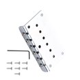 thumbnail image 2 of Metal Chrome Fixed Guitar Bridge 78mm 6 Saddle Hardtail Bridge For 6-String Electric Guitar Replacement, 2 of 2