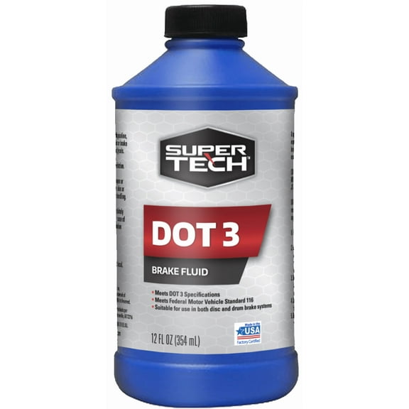 Super Tech DOT 3 Brake Fluid, 12 oz