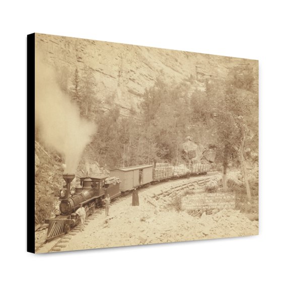 Canvas Print: Giant Bluff. Elk Canyon On Black Hills And Ft. P. R.R., 1890