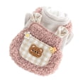 thumbnail image 2 of Guiexla Warm Cozy Winter Pet Clothes Snap Design Two-legged Bear Pattern Comfortable to Wear Small Dog Winter Clothes, 2 of 7