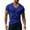 Blue, variant on JUMESGU V Neck Mens T Shirt, Fitted Soft Men's T-Shirts (,L)