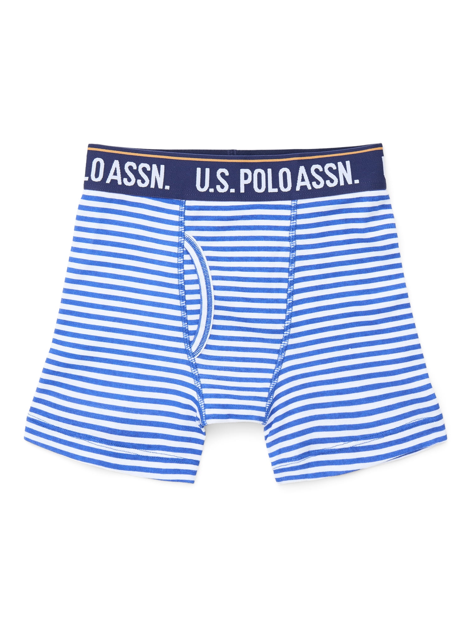 U.S. Polo Assn. Boys Cotton Tagless Underwear Boxer Briefs, 5- Pack, Sizes (S-XXL)