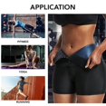 thumbnail image 4 of Sudor Sauna Pantalones Cortos Adelgazar Cintura Entrenamiento Cuerpo Shaper Delgados Leggings Pérdida De Peso Fitnesspangjing, 4 of 4