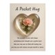 thumbnail image 1 of Abrazo de bolsillo con flor de nacimiento y poemas de aliento curativo. Recuerdo de corazón transparente con flor de nacimiento, regalo sentimental portátil., 1 of 8