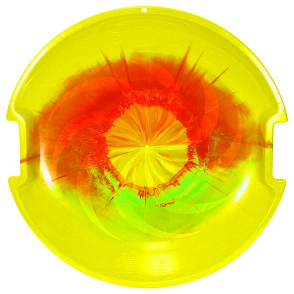 ESP Day Glow Super V Saucer Disc Sled - Tie Dye