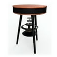 DecorTech Round End Table with Bluetooth Speaker and USB Charging Port