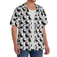 thumbnail image 2 of Fotbe Yin Yang Camisa Estampada de Manga Corta para Hombre, Casual de Verano, Estilo Playero, Sin Arrugas-X-Large, 2 of 5